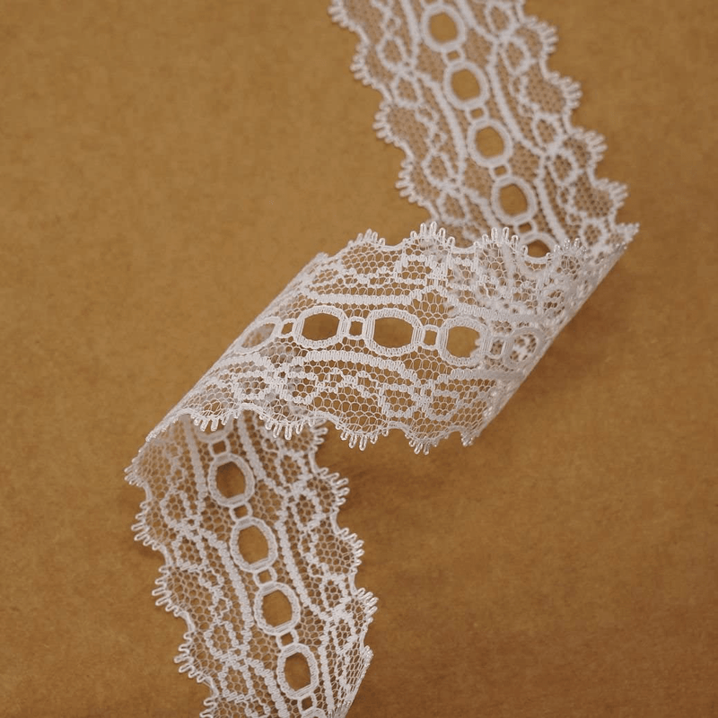 CT CRAFT LLC White Lace Trim Ribbon, Sewing Lace for Trimmings Works, Home Decoration, Gift Wrapping, DIY Crafts, Baby Shower, 1.5 Inch (35mm) X 20 Yards, Wedding White Arts & Entertainment > Hobbies & Creative Arts > Arts & Crafts ‎CT CRAFT LLC   