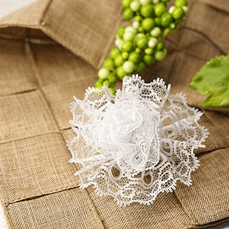 CT CRAFT LLC White Lace Trim Ribbon, Sewing Lace for Trimmings Works, Home Decoration, Gift Wrapping, DIY Crafts, Baby Shower, 1.5 Inch (35mm) X 20 Yards, Wedding White Arts & Entertainment > Hobbies & Creative Arts > Arts & Crafts ‎CT CRAFT LLC   