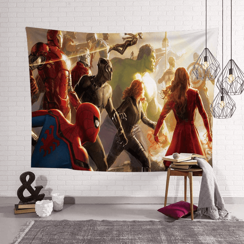CurtainKing Superhero Theme Tapestry Hulk Iron Man Captian America The Avengers Tapestry Cartoon Wall Hanging Decoration Art Wall Tapestries for Bedroom Living Room and Dormitory Dorm (Green, 40''x60'') Home & Garden > Decor > Artwork > Decorative TapestriesHome & Garden > Decor > Artwork > Decorative Tapestries N//A Yellow 40''x60'' 