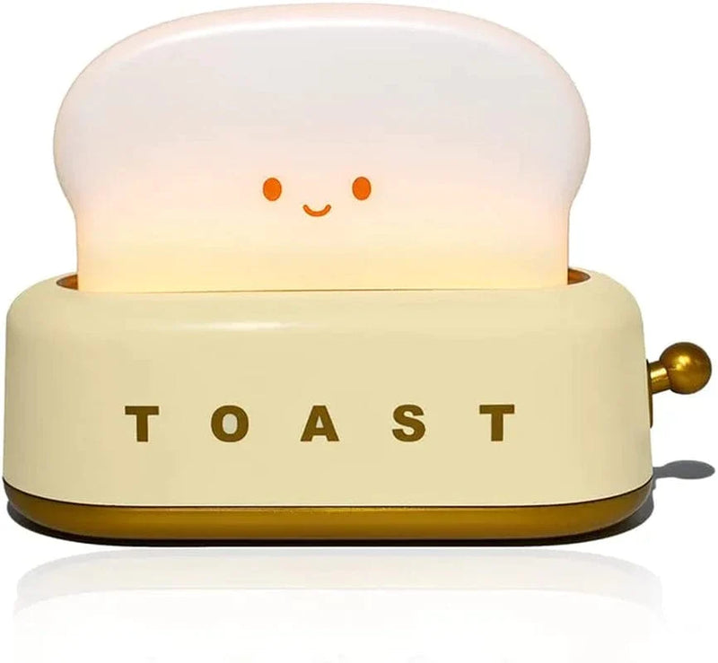 Cute Bread Toast Lamp，Echargeable Timer Adjustable Brightness Cute Bread LED Night Lamp，Portable Bedroom Bedside Sleep Lamps,Desk Decor Lights for Baby Girls Boyswnwnya (Yellow) Home & Garden > Lighting > Night Lights & Ambient Lighting WNWNYA Yellow  