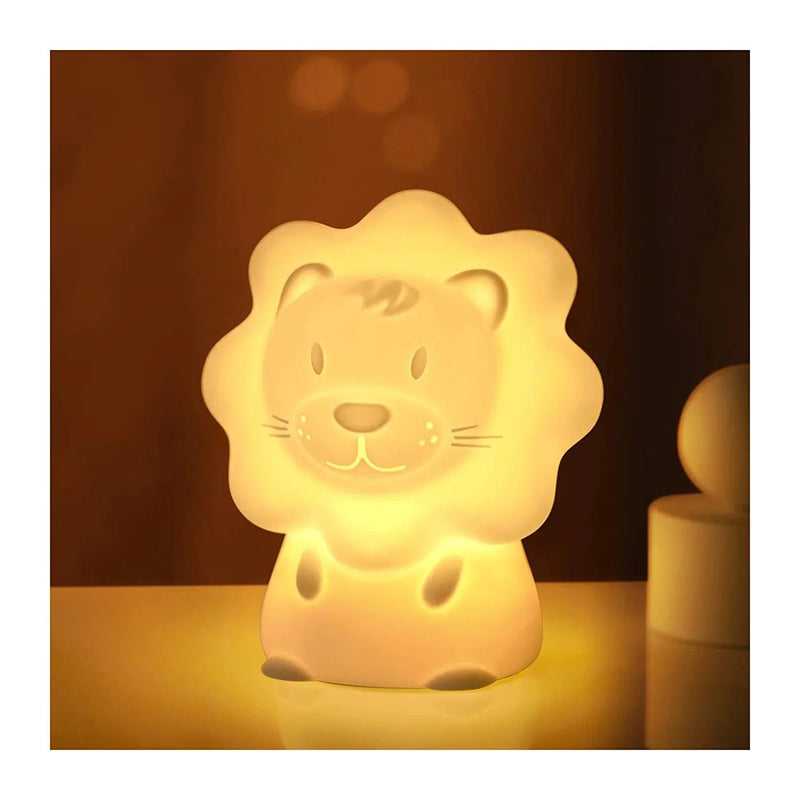 Cute Night Light for Kids – Paint Free Silicone Lion LED Nightlight, Nursery Lamp with Timer, for Toddler, Baby, Girls, Boys, Children Gift, Bedroom Home & Garden > Lighting > Night Lights & Ambient Lighting JADENS   