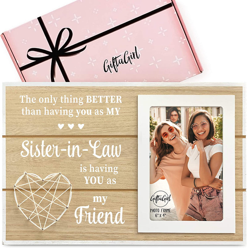 GIFTAGIRL Aunt Gifts for Mothers Day or Birthday - Pretty Mothers Day or Birthday Gifts for Aunt like Our Aunt Picture Frames, Are Sweet Aunt Gifts for Any Occassion, and Arrive Beautifully Gift Boxed Home & Garden > Decor > Picture Frames GIFTAGIRL Sister-in-Law  