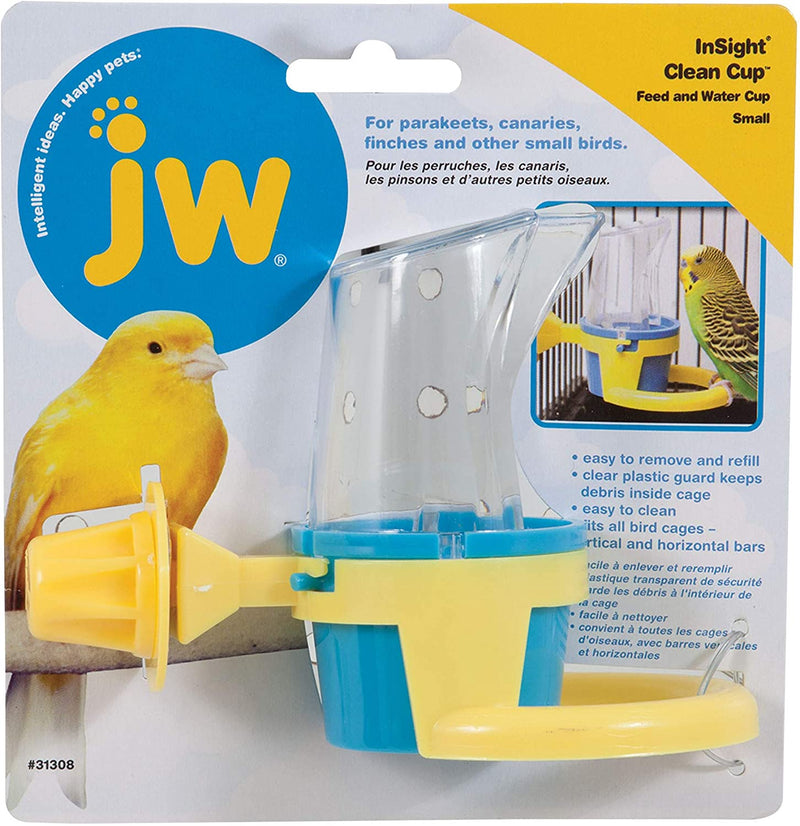 JW Pet Company Clean Cup Feeder and Water Cup Bird Accessory, Small, Colors May Vary Animals & Pet Supplies > Pet Supplies > Bird Supplies > Bird Cage Accessories > Bird Cage Food & Water Dishes JW Pet Company Small  