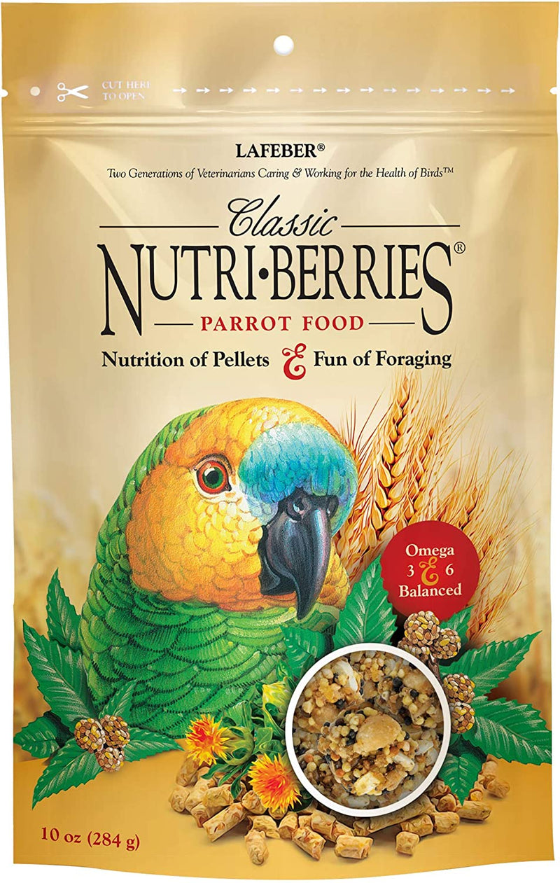 Lafeber Classic Nutri-Berries Pet Bird Food, Made with Non-Gmo and Human-Grade Ingredients, for Parrots, 3.25 Lb Animals & Pet Supplies > Pet Supplies > Bird Supplies > Bird Food Lafeber Company 10 oz  