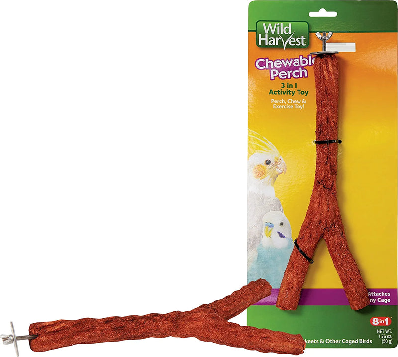 Wild Harvest Chewable Perch, 1.76 Ounce, Activity Toy and Treat for Cockatiels and Parakeets Animals & Pet Supplies > Pet Supplies > Bird Supplies Wild Harvest   