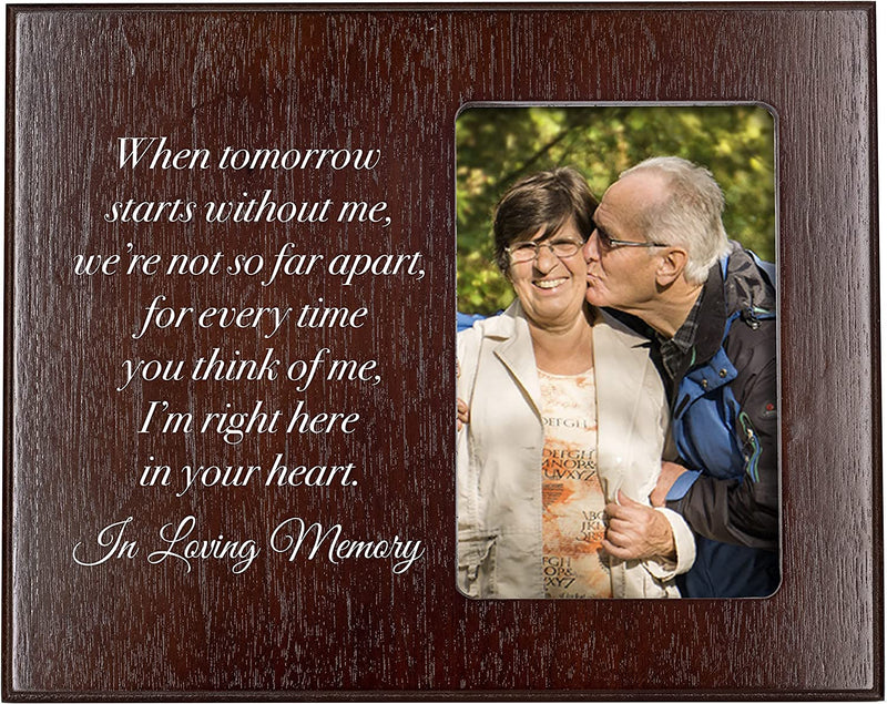 Elegant Signs Memorial Picture Frame - Keepsake Plaque That Holds a 4X6 Photo - Sympathy Gift to Tribute the Loss of a Loved One