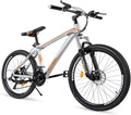 Max4Out Mountain Bike 20/26/27.5 Inch Wheel 7/21 Speed Mountain Bicycle for Men and Women, High Carbon Steel Frame Road Bike with Daul Disc Brakes Sporting Goods > Outdoor Recreation > Cycling > Bicycles Max4out X3-SLIVER  