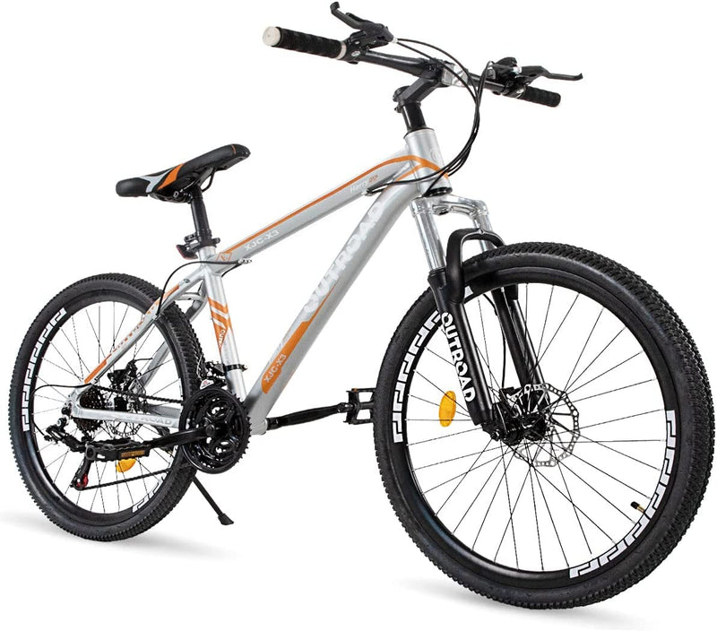 Max4Out Mountain Bike 20/26/27.5 Inch Wheel 7/21 Speed Mountain Bicycle for Men and Women, High Carbon Steel Frame Road Bike with Daul Disc Brakes Sporting Goods > Outdoor Recreation > Cycling > Bicycles Max4out X3-SLIVER  