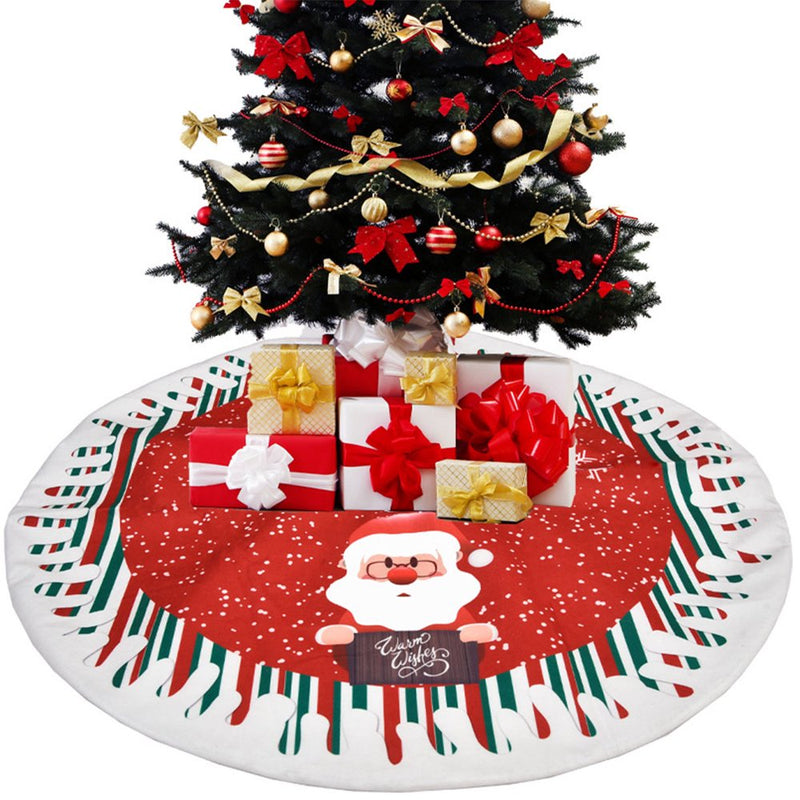 Seenda Christmas Tree Skirt, 31 Inch Xmas Tree Skirt Skirt Base Cover for Christmas, New Year Party, Holiday Home Decorations Ornaments Home & Garden > Decor > Seasonal & Holiday Decorations > Christmas Tree Skirts Seenda Type A  