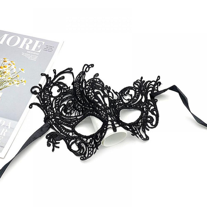 JANDEL Women Lace Mask Masquerade Venetian Eyemask Halloween Sexy Woman Lace Mask for Halloween Masquerade Carnival Party Costume Ball Apparel & Accessories > Costumes & Accessories > Masks JANDEL C  