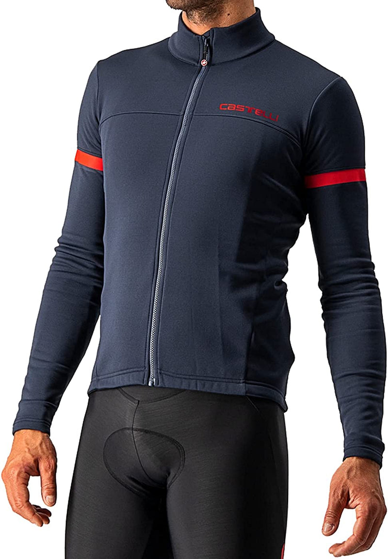 Castelli Cycling Fondo 2 Jersey FZ for Road and Gravel Biking I Cycling Sporting Goods > Outdoor Recreation > Cycling > Cycling Apparel & Accessories Castelli Savile Blue/Red Reflex X-Large 