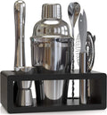Highball & Chaser Elite 6-Piece Cocktail Shaker Set: Complete Bartender Kit for Home Bar Stainless Steel Mixology Bartender Kit with Stand Cocktail Set for Beginners | plus E-Book with 30 Recipes Home & Garden > Kitchen & Dining > Barware Highball & Chaser Silver 18 fl oz 
