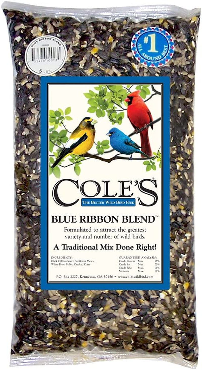 Cole'S BR10 Blue Ribbon Blend Bird Seed, 10-Pounds Animals & Pet Supplies > Pet Supplies > Bird Supplies > Bird Food Cole's Wild Bird Products 10 lb  