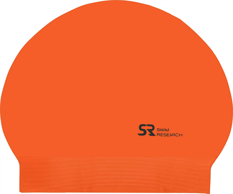 Swim Research Durable Solid Latex Swim Cap Sporting Goods > Outdoor Recreation > Boating & Water Sports > Swimming > Swim Caps Swim Research Orange  