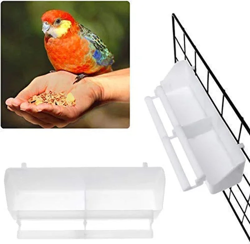 Wpmlady Bird Parrot Feeding Cups, Bird Cage Food Cup, Bird Cage Feeder, Bird Feeding Cups, Bird Bowls for Cage, Plastic Hanging Cups for Small Birds Pigeons Parakeet 4-Pack Animals & Pet Supplies > Pet Supplies > Bird Supplies > Bird Cage Accessories > Bird Cage Food & Water Dishes Wpmlady   