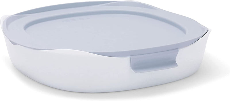 Rubbermaid Glass Baking Dishes for Oven, Casserole Dish Bakeware, Duralite 12-Piece Set, White (With Lids) Home & Garden > Kitchen & Dining > Cookware & Bakeware Rubbermaid 1.75-Quart  