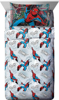 Jay Franco Marvel Black Panther Blue Tribe Twin Sheet Set - 3 Piece Set Super Soft Kid’S Bedding - Fade Resistant Polyester Microfiber Sheets (Official Marvel Product)