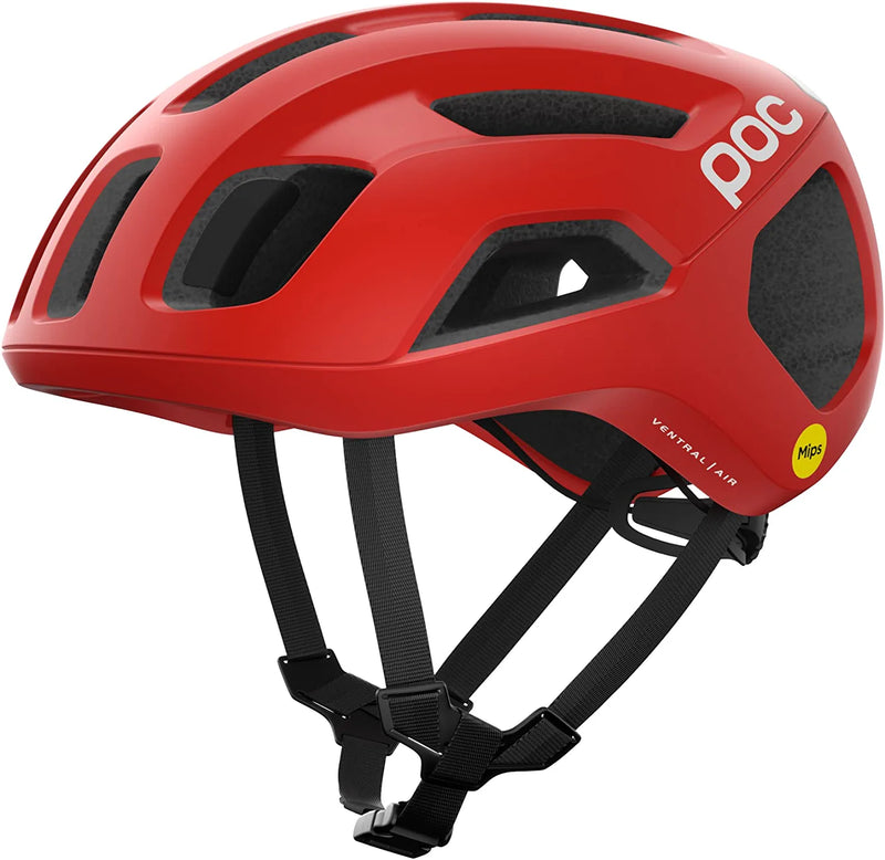 POC, Ventral Air MIPS Road Cycling Helmet with Performance Cooling Sporting Goods > Outdoor Recreation > Cycling > Cycling Apparel & Accessories > Bicycle Helmets POC Prismane Red Matt M/54-60cm 