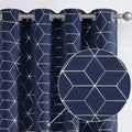 JINCHAN Silver Solid Diamond Curtain Foil Print Grommet Room Darkening Soft Sturdy Thermal Insulated Shades for Teens Kids Bedroom Living Room Nursery 63 Inches Length 2 Panels White Sporting Goods > Outdoor Recreation > Fishing > Fishing Rods CKNY HOME FASHION Diamond *Navy Blue 52"W x 84"L 