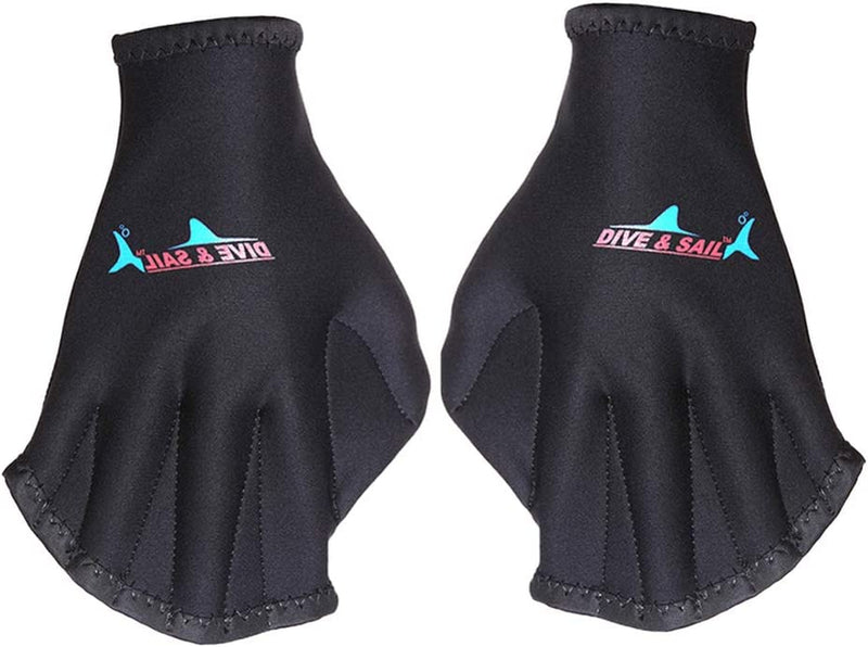 BESPORTBLE Swimming Aquatic Webbed Gloves Black Aqua Water Training Water Resistance Fit Aquatic Training Webbed Paddles Hand Web Swim Costume Sporting Goods > Outdoor Recreation > Boating & Water Sports > Swimming > Swim Gloves BESPORTBLE   