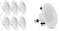 Feit Electric LEDR56B/927CA/MP/6 5/6 Inch LED Recessed Downlight, Baffle Trim, Dimmable, 75W Equivalent 10.2W, 925 LM Retrofit Kit, 5-6 in 75 Watt, 2700K Soft White, 6 Count Home & Garden > Lighting > Flood & Spot Lights Feit Electric 2700k Soft White LED + Light CRI 90+ 6 count (Pack of 1)