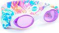 SPLASH SWIM GOGGLES with Fabric Strap - Pink & Purples Collection- Fun, Fashionable, Comfortable - Adult & Kids Swim Goggles Sporting Goods > Outdoor Recreation > Boating & Water Sports > Swimming > Swim Goggles & Masks Splash Place Rainbow Sparkle  