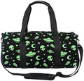 MUOOUM Green Alien UFO Moon Sports Gym Bag Travel Duffel Bag for Women and Men Luggage Handbag … Home & Garden > Household Supplies > Storage & Organization MUOOUM Multi #1  
