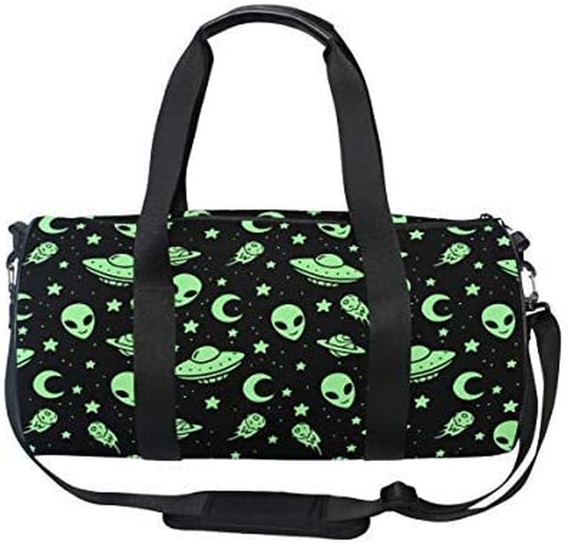 MUOOUM Green Alien UFO Moon Sports Gym Bag Travel Duffel Bag for Women and Men Luggage Handbag … Home & Garden > Household Supplies > Storage & Organization MUOOUM Multi