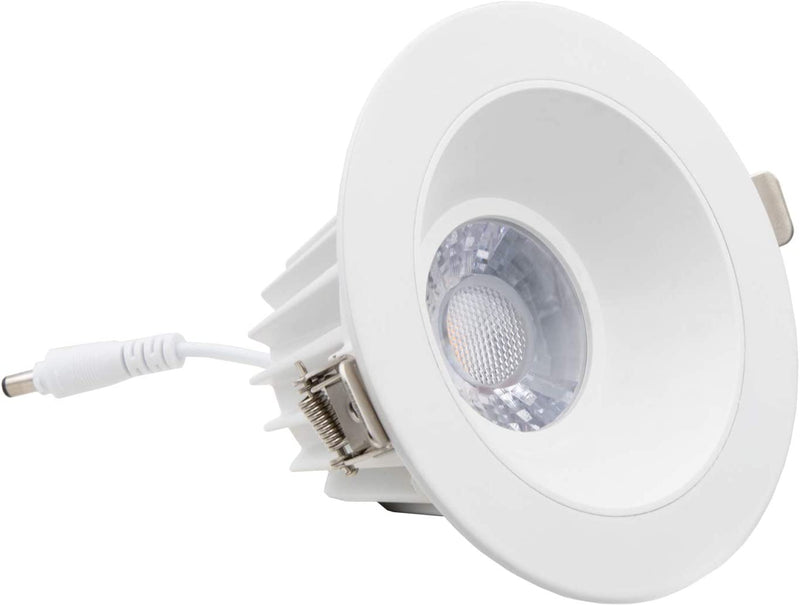Maxxima 4 In. 2700K Slim Recessed Anti-Glare LED Downlight, Canless IC Rated, 1200 Lumens, 90 CRI Warm White Junction Box Included Home & Garden > Lighting > Flood & Spot Lights Maxxima   