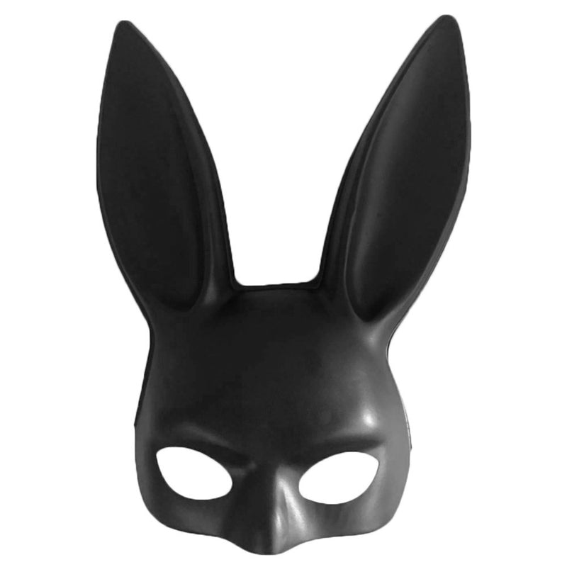 Duretiony Long Ears Rabbit Mask Party Costume Cosplay Masquerade Apparel & Accessories > Costumes & Accessories > Masks Duretiony Matt Black  