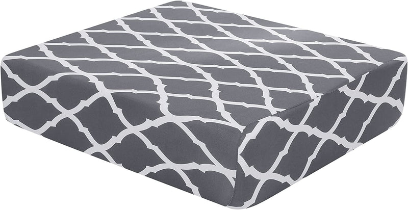 Papasgix Stretch Couch Cushion Covers, Printed Removable Loveseat Cushion Slipcovers Protector, Sofa Seat Cushion Covers for Living Room, Camper (Medium, Butterfly) Home & Garden > Decor > Chair & Sofa Cushions papasgix Grey Small 