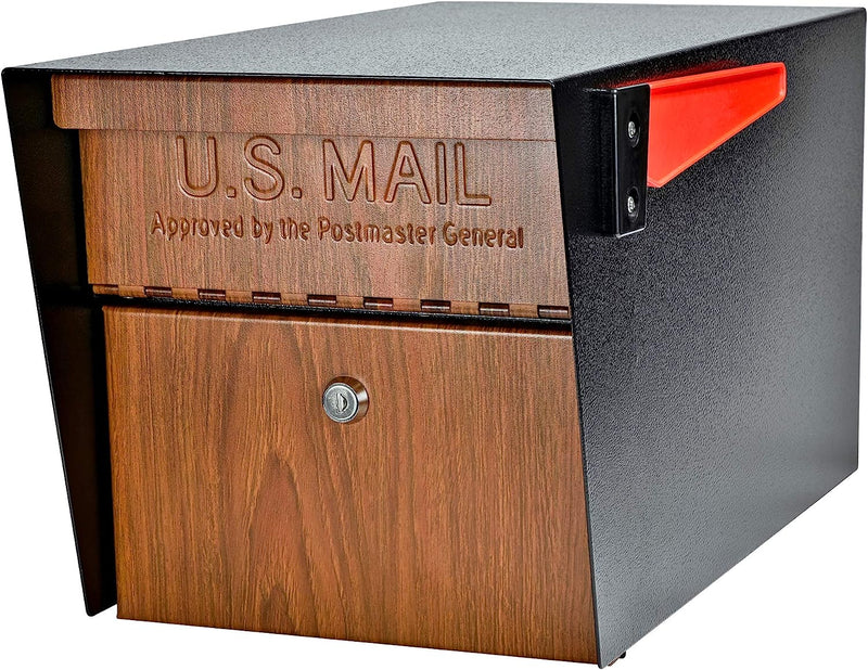 Mail Boss Curbside, Wood Grain 7510 Mail Manager Locking Security Mailbox , Black Sporting Goods > Outdoor Recreation > Fishing > Fishing Rods Mail Boss   