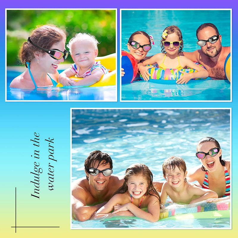 Flutesan 3 Pack Swimming Goggles anti Fog Swim Goggles Silicone Adjustable Swim Glasses with Nose Clip and Ear Plugs for Adult Men Women Youth Water Pool Swimming, 3 Colors Sporting Goods > Outdoor Recreation > Boating & Water Sports > Swimming > Swim Goggles & Masks Flutesan   