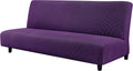CHUN YI Stretch Armless Sofa Slipcover Elastic Fitted Full Folding Futon Cover without Armrests with Elastic Bottom for Kids, Removable Machine Washable Furniture Sofa for Futon Couch (Sand) Home & Garden > Decor > Chair & Sofa Cushions CHUN YI Violet  