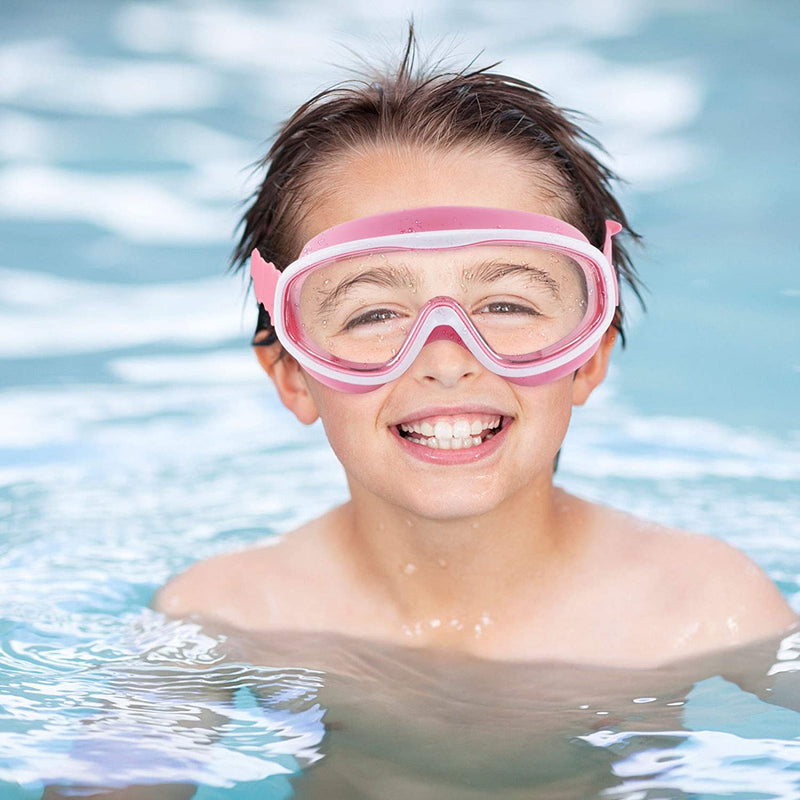RGIOMA Kids Swim Goggles, 2 Pack Wide View Anti-Fog Swimming Goggles No Leaking