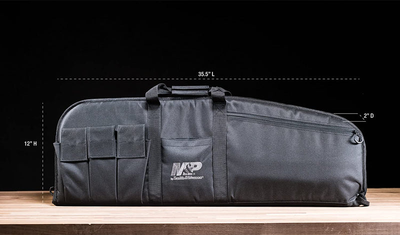 M&P by Smith & Wesson Duty Series Gun Case Padded Tactical Rifle Bag for Hunting Shooting Range Sports Storage and Transport Sporting Goods > Outdoor Recreation > Winter Sports & Activities Smith & Wesson Accessories   