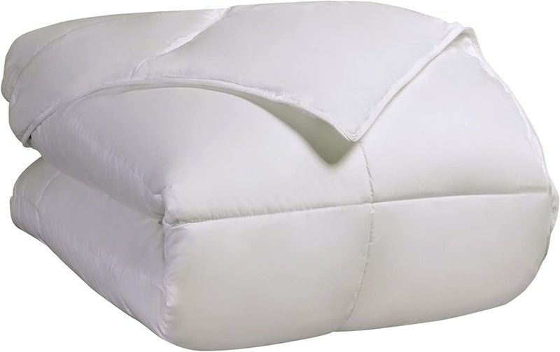 SUPERIOR Classic All-Season down Alternative Comforter with Baffle Box Construction, Warm Filling - Twin Comforter, White