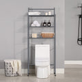 Mallboo Toilet Storage Rack, 3 -Tier Over-The-Toilet Bathroom Spacesaver - Easy to Assemble,9.5" D X 26.7" W X 64.4" H(White)