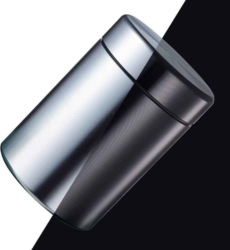 HORNET 2 Packs Storage Jar (Black-Silver), 2.20Oz Airtight Waterproof Storage Container Bottle, Aluminum Multipurpose Canisters to Keep Food Fresh Home & Garden > Decor > Decorative Jars HORNET   
