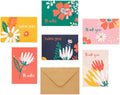 OUTSHINE Blank Note Cards with Envelopes and Seals in Storage Box - Set of 36 (Bee & Butterfly) | 3.5" X 5" Blank Cards with Envelopes All Occasion | Greeting Cards, Thank You Cards, Birthday Cards Home & Garden > Household Supplies > Storage & Organization OUTSHINE yellow, green, coral, navy  
