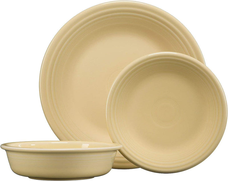 Fiesta 3-Pc. Classic Dinnerware Set Ivory Home & Garden > Kitchen & Dining > Tableware > Dinnerware Fiesta   