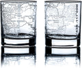 Greenline Goods Whiskey Glasses - 10 Oz Tumbler Gift Set for Denver Lovers, Etched with Denver Map | Old Fashioned Rocks Glass - Set of 2 Home & Garden > Kitchen & Dining > Barware Greenline Goods San Diego  