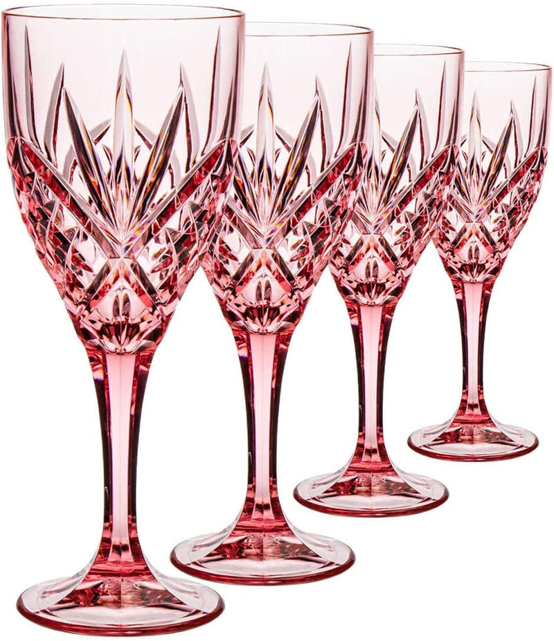Godinger Wine Glasses, Stemmed Wine Glasses, Red Wine Glasses, Shatterproof and Reusable, BPA Free Acrylic - Dublin Collection, Set of 4 Home & Garden > Kitchen & Dining > Tableware > Drinkware Godinger   
