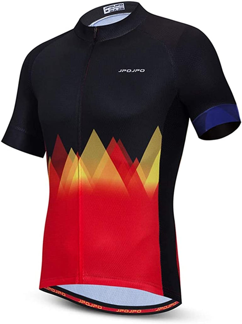 Weimostar Men'S Comfy Fitting Cool Summer Cycling Jersey with 3 Rear Pockets- Moisture Wicking, Breathable Sporting Goods > Outdoor Recreation > Cycling > Cycling Apparel & Accessories Weimostar Jp1020 Large 