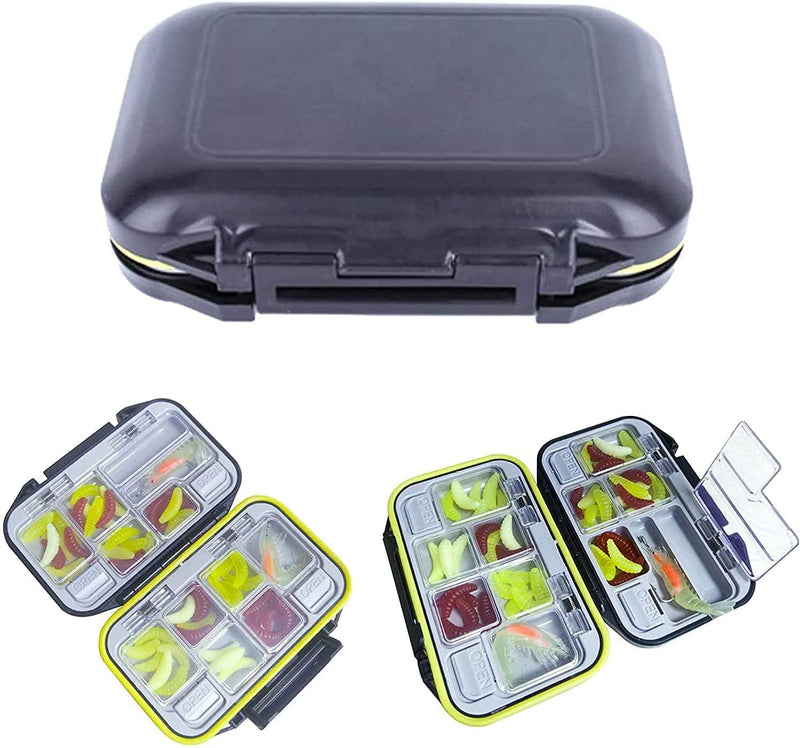 Tackle Box - 12 Compartment Waterproof Portable Tackle Box Organizer with Storing Tackle Set Plastic Storage - Fishing Tackle Box, Mini Tackle Box for Hook, Trout, Jewelry, Bead, Earring Tool Sporting Goods > Outdoor Recreation > Fishing > Fishing Tackle Ieasycan   