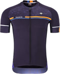 Santic Men'S Cycling Jersey Shorts Sleeve Tops Pro Road Bike Bicycle Shirt Full Zip MTB Clothing with Pockets Sporting Goods > Outdoor Recreation > Cycling > Cycling Apparel & Accessories SANTIC(QUANZHOU) SPORTS CO.,LTD. Navy-2162 Small 