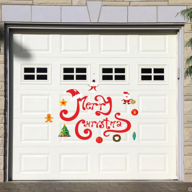 Merry Christmas Garage Door Magnets, Reusable Christmas Garage Door Decorations Set for Window Xmas Holiday Party Decor Supplies Home Home & Garden > Decor > Seasonal & Holiday Decorations& Garden > Decor > Seasonal & Holiday Decorations 704352463 Type A  
