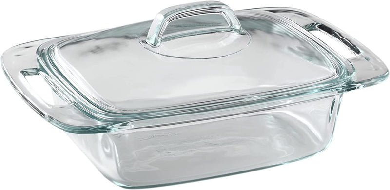 Pyrex Easy Grab 2-Qt Glass Casserole Dish with Lid, Tempered Glass Baking Dish with Large Handles, Dishwashwer, Microwave, Freezer and Pre-Heated Oven Safe Home & Garden > Kitchen & Dining > Cookware & Bakeware Pyrex   