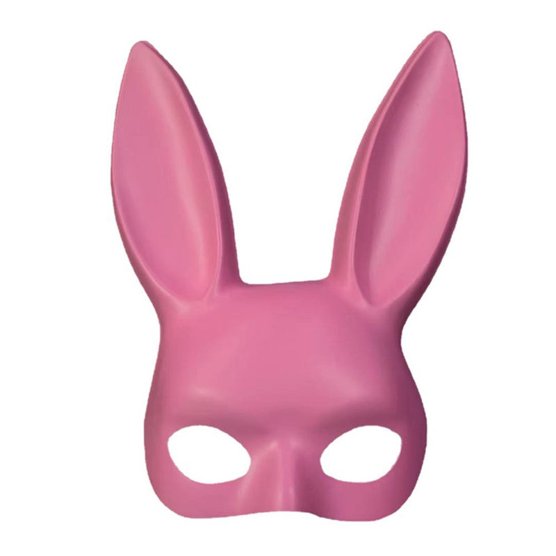Nuolin Halloween Sexy Bunny Mask Prom Face Masks Pink for Cosplay Dance Party Easter Apparel & Accessories > Costumes & Accessories > Masks Q0502   