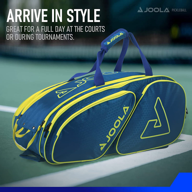JOOLA Tour Elite Pickleball Bag – Backpack & Duffle Bag for Paddles & Pickleball Accessories – Thermal Insulated Pockets Hold 4+ Paddles - with Fence Sporting Goods > Outdoor Recreation > Winter Sports & Activities JOOLA   